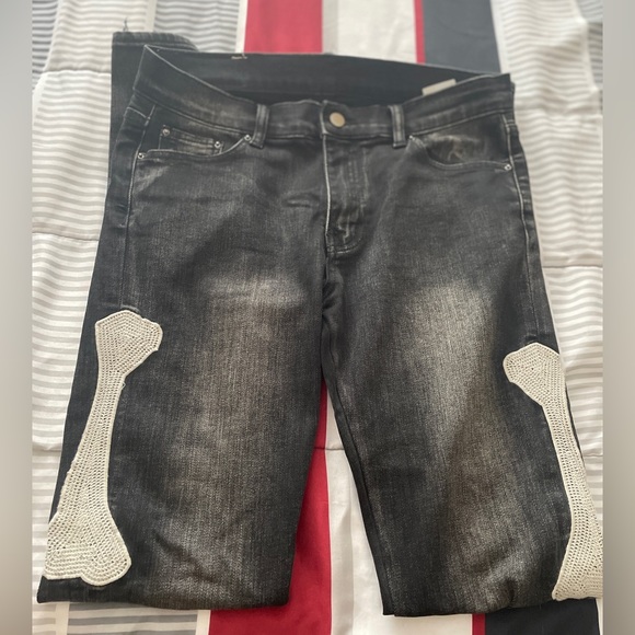 Mnml bone skeleton skinny jeans - Picture 3 of 4